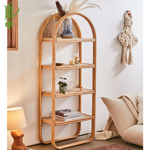 Nhà Máy Việt Nam Bán Chạy Kệ Để Đồ Góc Phòng Khách 4 Tầng Màu Gỗ Gia Dụng Kệ Mây Góc 4 Tầng - Product Image 3