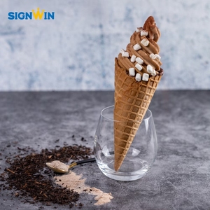 JAKIM HALAL 1kg Polvo para Postres, Helado Suave, Chocolate, Empaque en Bolsa, Azúcar 20% Brix, Cobertura Perfecta para Helado - Product Image 2