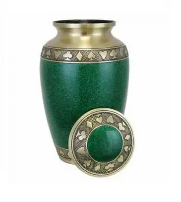 Best 판매 하이 퀄리티 Metal Cremation Urns Cremation Funeral 서양식 녹색 색상과 밀폐 캡