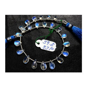 Perles en forme de poire bleue en vrac de qualité supérieure certifiées CMA pierre de lune arc-en-ciel turquoise naturelle de haute qualité certifiées personnalisées - Product Image 2