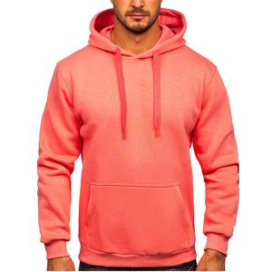 2021 unisexe surdimensionné pulls décontractés de haute qualité en coton biologique impression personnalisée Streetwear à capuche teint uni pour l'hiver des hommes - Product Image 2