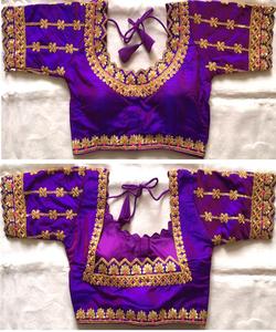 Attractive Georgette Embroidery Blouse with Wrinkle Effect and Washed Technique Ready-to-Wear Wedding Ethnic Garment From Surat ApparelGarment - Product Image 3