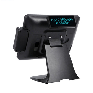 Bán Buôn Mượt Chạy Nhựa Trường Hợp Với Kim Loại Ổn Định Đứng 15Inch + 9.7 Inch Điện Tử Tất Cả Trong Một Pc Pos Hệ Thống Máy - Product Image 5