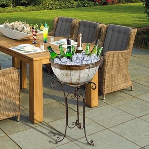 อ่างไวน์โลหะชุบสังกะสีสำหรับบ้านบาร์ร้านอาหารงานแต่งงานโรงแรมงานปาร์ตี้ปีใหม่ถังแช่ไวน์ถังแช่เครื่องดื่มน้ำแข็ง - Product Image 1