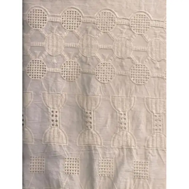 Ткань с принтом Schiffli, Самые продаваемые товары, ткань с вышивкой, мягкая хлопчатобумажная пряжа, окрашенная ткань с вышивкой Schiffli