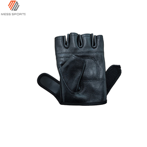 Leather Half Finger <b>Gloves</b> For <b>Weight</b> Lifting Gym Fitness Unisex Breathable Workout <b>Glove</b> - Product Image 4