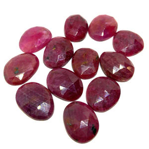 พลอยทับทิมธรรมชาติแบบเหลี่ยมเพชรพลอยตัดทรงหลวมฟรีไซส์6-8มม. สำหรับทำเครื่องประดับ - Product Image 3