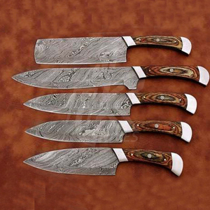 Juego de Cuchillos de Cocina Pakistaníes, Cuchillo de Cocina Multifuncional, Cuchillo de Chef de Acero de Damasco - Product Image 3