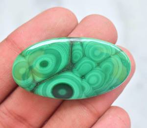 Malachite อัญมณีทรงหลังเบี้ย,อัญมณีทรงหลวมคุณภาพสูงรูปทรงตามสั่ง - Product Image 4