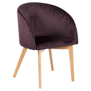 Restaurante casa moderna silla con tela resistente con patas de madera Carmen 522 - 6 colores - Product Image 4