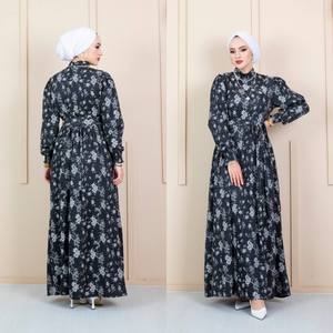 New Season Women's Islamic Modest Dresses Abaya Kaftan Tunic Kimono <b>Hijab</b> Silk Ethnic Dubai Arab Muslim Fashion Turkish Quality - Product Image 1
