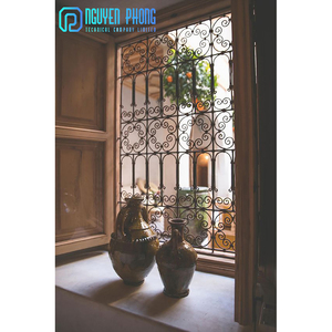 Rejillas de seguridad para ventanas, barras metálicas de hierro forjado de fábrica, superventas, venta al por mayor - Product Image 1