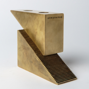 Metal Aluminum Candle Blocks Holder Bookend Brass or black color home decoration wedding garden Kitchen office - Product Image 3
