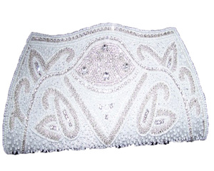 Women's Evening Bags Formal Party Clutches Wedding Purses Cocktail Prom <b>Handbags</b> Ladies Clutch Bag <b>White</b> Beaded Clutch - Product Image 1