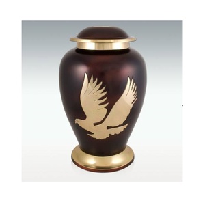 โบราณสีขาวอลูมิเนียมCremation Urnสําหรับเถ้าคุณภาพสูงบ้านเถ้าจัดเก็บงานศพUrnsโลหะแข็งตกแต่งมาตรฐาน - Product Image 6