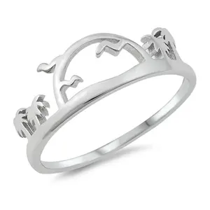 925 Sterling Silver Thủ Công Palm Tree Nhẫn Đồng Bằng Bạc Thiết Kế Thời Trang Mới Nhất Từ Nhà Cung Cấp Ấn Độ Với Giá Tốt Nhất