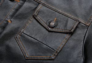 Factory Price Breathable <b>Leather</b> <b>Jacket</b> Wholesale Custom Black Winter <b>Bomber</b> <b>Leather</b> <b>Jackets</b> <b>for</b> Men's - Product Image 3