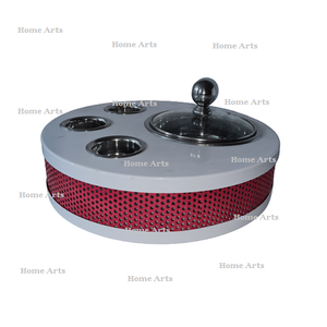 Plat de service chauffant en fer et en acier inoxydable plat de service de forme ronde de la meilleure qualité à vendre - Product Image 4