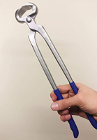 Pince coupante pour sabots de cheval en acier inoxydable massif de 15 pouces, réutilisable, pour applications vétérinaires équine