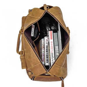 <b>Weekender</b> Overnight Duffel <b>Bag</b> <b>Men</b> Gym Luxury Genuine <b>Leather</b> Travel <b>Bag</b> Handmade Made In Pakistan By Quick <b>Leather</b> - Product Image 5