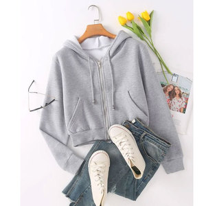 Sudaderas con capucha para mujer, top corto de alta calidad con diseño personalizado, novedad - Product Image 4
