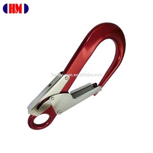 A7310-RD Gancho de Seguridad de Aleación de Aluminio Certificado CE EN362 - Gancho de Anclaje Forjado Anodizado Rojo para Seguridad Industrial - Product Image 2