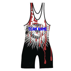 Traje de Lucha Libre al por Mayor, Mono de Lucha Libre, Sublimación Completa, Impresión por Sublimación, Compresión Elástica, Ropa Deportiva de Lucha Libre - Product Image 4