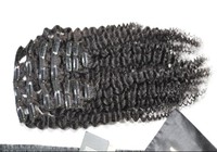 Extensions de cheveux indiens vierges Remy à clipser, lisses, 8 pièces, 100 grammes, double épaisseur, résistantes à la chute, douces et brillantes pour plus de volume