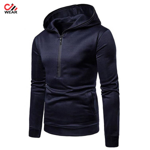 Sudadera con capucha y cremallera personalizada para hombre y mujer, Jersey de algodón en blanco, unisex, venta al por mayor - Product Image 5