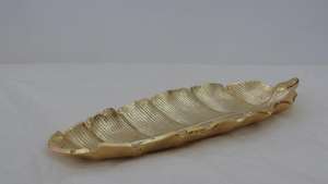 จานผลไม้แห้งจานเสิร์ฟอาหารจานพิเศษชุบนิกเกิล/ชุบทองขัดเงาดีไซน์โบราณลวดลายจานผลไม้ - Product Image 5