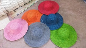 Madagascar Của Phụ Nữ Dệt Crochet Raffia Mũ Rơm Mềm Lớn Phẳng Brim Vừa Và Nhỏ Brim Visor Bob <span class=keywords><strong>Hat</strong></span> Cho Du Lịch Bình Thường - Product Image 3