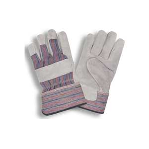 Guantes de trabajo de cuero de vaca hechos a medida, doble palma de seguridad Industrial - Product Image 1