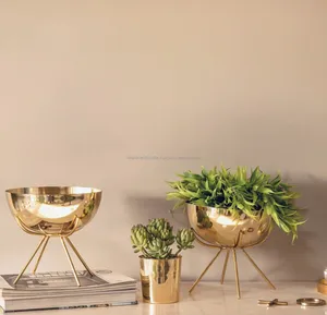 Çiçek dekor çelik servis dekoratif kase standı ile çok amaçlı dekoratif Metal dalga mutfak kase meyve kasesi centerpiece