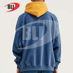 Pulls à capuche personnalisés et imprimés pour hommes Pulls à capuche en coton et en polyester aux couleurs personnalisées Pulls à capuche ajustés réguliers - Product Image 3