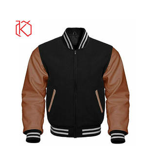 Custom Men's <b>Thin</b> <b>Waterproof</b> Windproof Breathable Winter Varsity <b>Jacket</b> Woolen Stand Collar Satin Baseball Style Quick Dry - Product Image 3