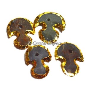100% Velvet Jewelry Bag Customiz Fancy Jasper Umbrella Electroplated <b>Knob</b> | Buy Healing Agate <b>Knob</b> - Product Image 1