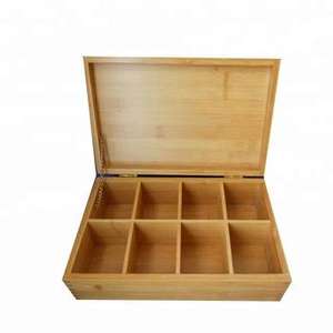 Caja de bambú para almacenamiento, organizador apilable de madera de bambú de Vietnam - Product Image 1