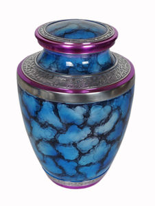 Revestimientos de plata Urna blanca para adultos Estilo americano elegante para cenizas humanas - Product Image 3