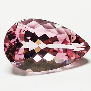 Piedra preciosa facetada con forma de pera de morganita Rosa Natural, colgante de tamaños calibrados, fabricación de joyas, las piedras preciosas de morganita rosa más finas - Product Image 3