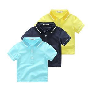 Camiseta 100% de algodón para niños y niñas, Polo de manga corta - Product Image 1