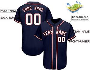 Fait sur mesure votre propre conception sublimation impression numérique cousu baseball uniforme maillot de l'équipe - Product Image 5
