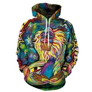 Custom Eco-Friendly Men's Winter <b>Sweatshirts</b> 3D Full Print Brand Hoodie Made of Polyester/Cotton with Sublimation Technique - Product Image 1