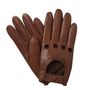 Gants de conduite en cuir de marque pour hommes femmes écran tactile personnalisable taille de couleur matériau en peau de chèvre grainée meilleures ventes - Product Image 6