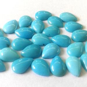 Meilleure Qualité Top Vente Naturel 6x9mm Sleeping Beauty Turquoise Poire Cabochons Pierres Précieuses En Vrac De Grossiste - Product Image 1