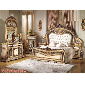 Juego de Muebles de Dormitorio de Estilo Moderno Clásico y Lujoso, Hecho a Mano con Madera de Teca de la Mejor Calidad, Tamaño y Color Personalizables - Product Image 1