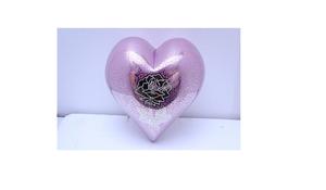 Souvenir de coeur bleu, urne de crémation, fournitures de funérailles, cuivworld inde - Product Image 3