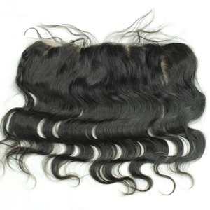 HAMDAAN IMPEX 9A Remy pièce de dentelle frontale bonne qualité extensions de cheveux humains vierges indiens sensation douce vagues naturelles boucles style - Product Image 2