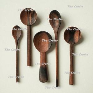 Juego de Cubiertos de Madera Hechos a Mano de Diferentes Tamaños, Juego de Dos Cucharas para Uso en el Hogar, Hoteles, Bodas y Restaurantes - Product Image 5