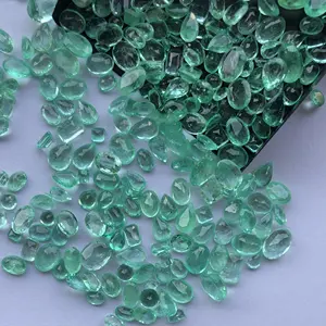 6mm 8mm 10mm Natural Colombian Emerald Color Stone Faceted Lot Wholesale Gemstones for Jewelry Making From Factory Supplier AAA