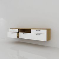 Meuble TV flottant moderne avec console et rangement pour salon